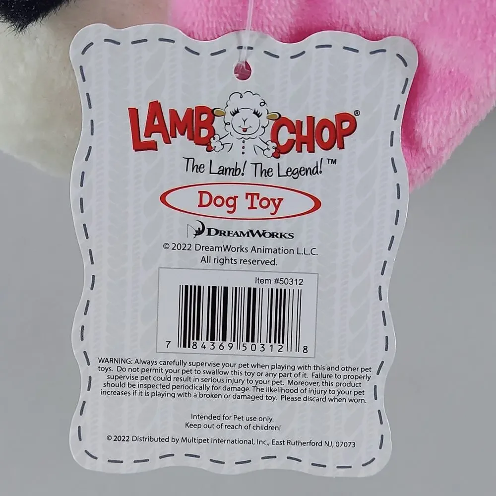 Lamb Chop Dog Plush Toy 24'' Jumbo Squeaky Soft Stuffed Pet Cuddle Chew Toy 2022